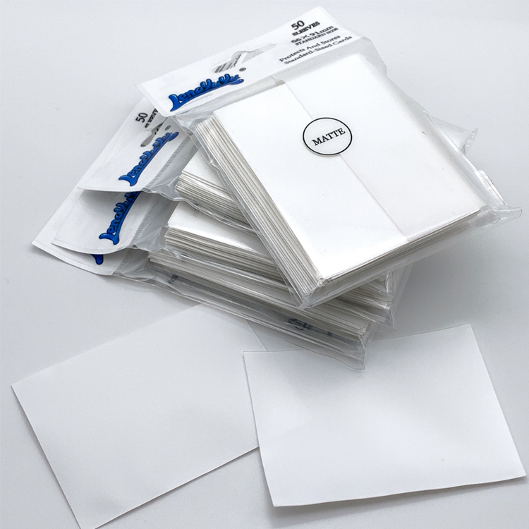Lenayuyu 600pcs PROTECTOR Card Sleeves White 66mm*91mm Matte